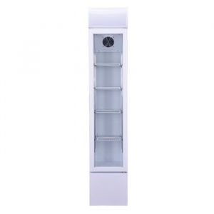 armoire-refrigeree-vitree-slim-1-porte-blanc-105-litres