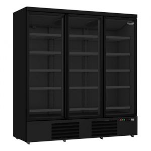 Armoire réfrigérée murale 3 portes noir froid positif 1530 litres