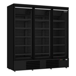Congélateur vitré noir 1450 litres