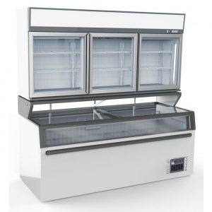 Congélateur supermarche blanc 2m10