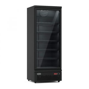 Congélateur vitré noir 600 litres