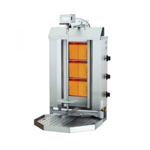 Machine à kebab doner gaz 3 zones de chauffe