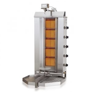 Machine à kebab doner gaz 5 zones de chauffe