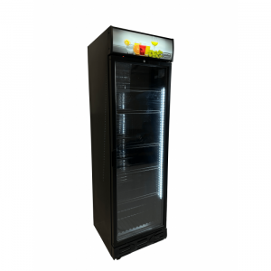 Armoire réfrigérée vitrée noir 382 litres avec canopy - Combisteel
