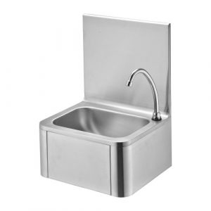 Lave main inox mural à commande fémorale