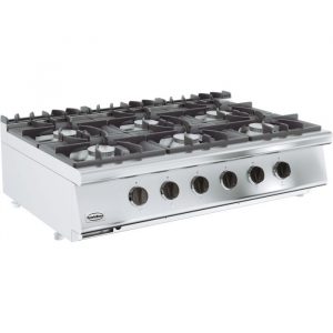 Cuisinière gaz 6 feux à poser