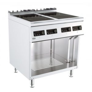 Cuisinière induction 4 plaques sur meuble