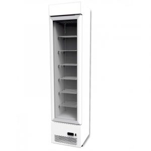 Congélateur vitré SLIM 110 litres BLANC