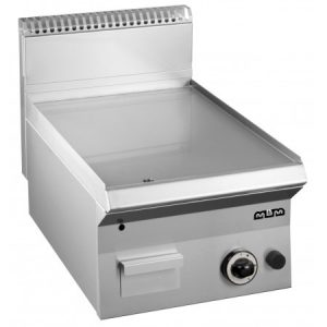 Plaque à snacker gaz MBM CHROME Gamme 650 Largeur 40 cm