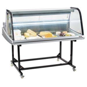Vitrine réfrigérée de marché sur chariot 256 litres
