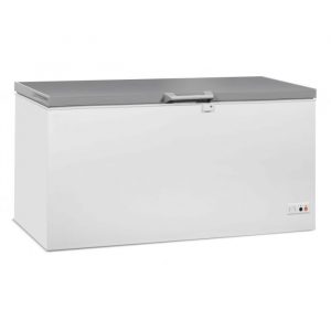 Congélateur coffre couvercle inox 572 litres