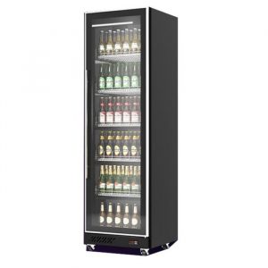 Armoire réfrigérée vitrée noir 1 porte 387 litres - Combisteel