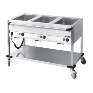Chariot Bain-marie PROFIL 3 x Bac GN 1/1