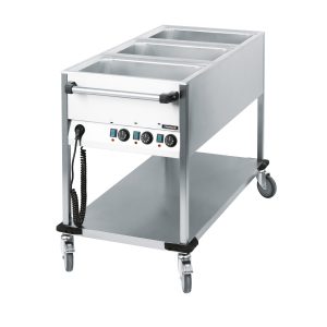 Chariot Bain-marie FACE 3 x Bac GN 1/1