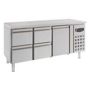 Table réfrigérée 1 porte 4 tiroirs 700