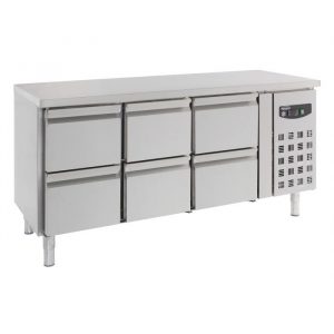 Table réfrigérée 6 tiroirs 700