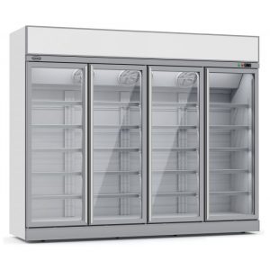 Congélateur armoire 4 portes vitrées 2060 litres