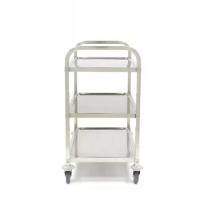Chariot en acier inoxydable - 3 étagères