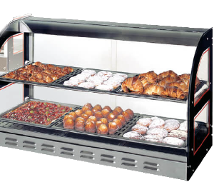 Vitrine chauffante Poulets avec plateau de découpe