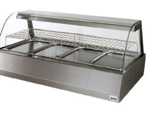 Vitrine chauffante ventilée 4 plateaux