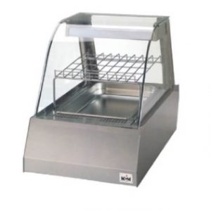 Vitrine chauffante ventilée 1 plateau