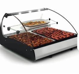 Vitrine chauffante 2 bacs GN1/1