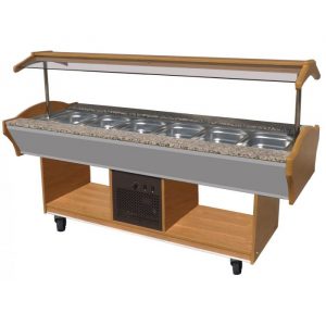 Buffet réfrigérée capacité 6 x Bac GN1/1