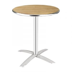 Table ronde à plateau basculant en frêne 60cm