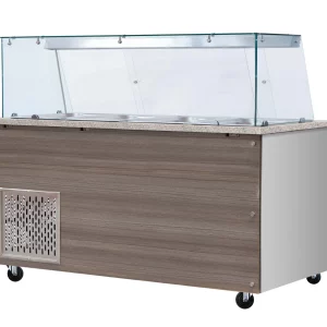Vitrine chauffante bain marie 3 x GN1/1