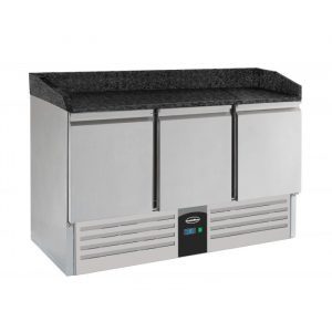 Saladette réfrigérée granite noir 3 portes