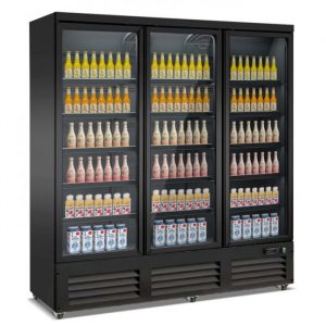Armoire réfrigérée vitrée 3 portes battantes 1600 Litres - Combisteel