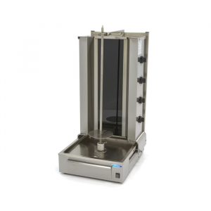 Machine à kebab doner électrique 4 zones moteur bas - 70 kg de viande