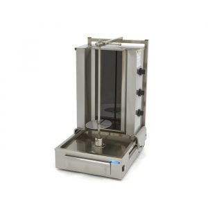 Machine à kebab doner électrique 3 zones moteur bas - 40 kg de viande