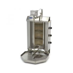 Machine à kebab doner gaz 3 brûleurs - 30 kg de viande