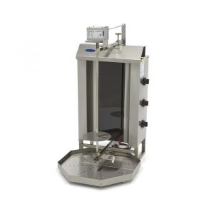 Machine à kebab doner électrique 3 zones - 30 kg  de viande