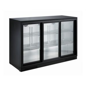Arrière bar réfrigéré 3 portes coulissantes 298 litres