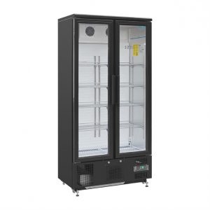 Arrière-bar vertical double porte battante 490 litres