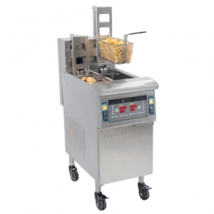 FRITEUSE ÉLECTRIQUE AVEC RELEVAGE AUTOMATIQUE ET FILTRATION 2 X 12 LITRES 17KW Casselin