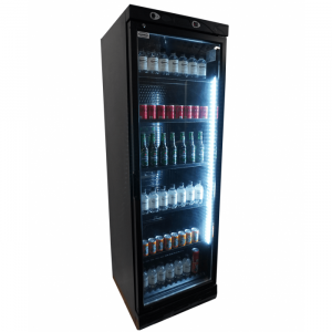 Armoire réfrigérée vitrée noir 382 litres FULL BLACK - Combbisteel