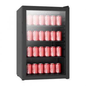 Armoire réfrigérée frigo vitré noir 115 litres - Combisteel