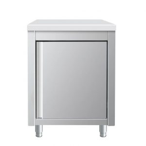 Meuble inox 1 porte battante sans dosseret 700