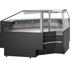 Vitrine réfrigérée NOIR int 90 profondeur 90 cm