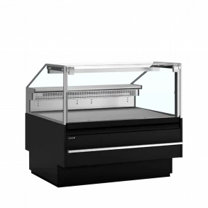 Vitrine réfrigérée NOIR 1m30 profondeur 90 cm