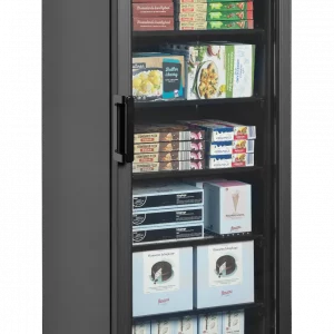 Congélateur vitré 300 litres NOIR