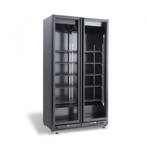 Armoire réfrigérée 2 portes 850 Litres Full Black