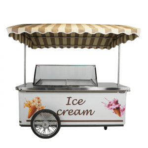 chariot à crème glacée 9 x 5 bacs